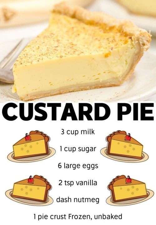 Old Fashioned Custard Pie Heaven Of Recipes